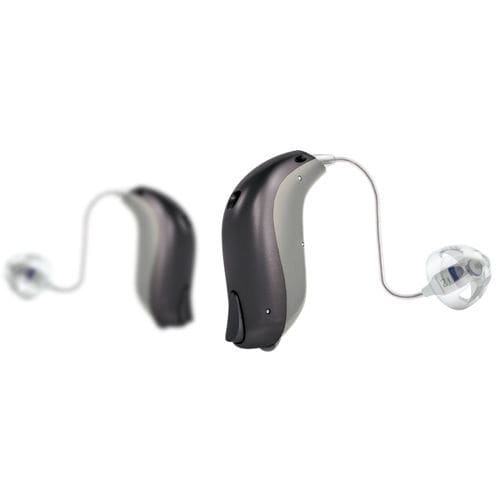Prótesis auditiva mini RIC - Viron - bernafon - bluetooth® / beis / marrón