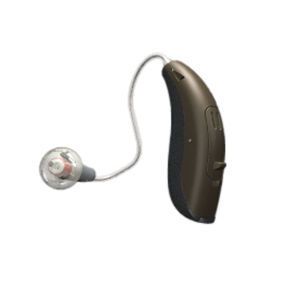 Prótesis auditiva mini RIC - Saphira - bernafon - bluetooth® / beis / marrón