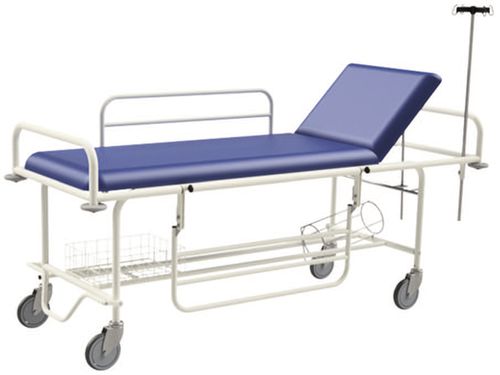 Carro camilla para traslado de pacientes - 4003.013 - KIS Produkt - manual / con respaldo regulable / de 2 secciones