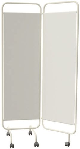 Biombo médico 2 paneles - 4009.101 - KIS Produkt - plegable / con ruedas / antibacterias