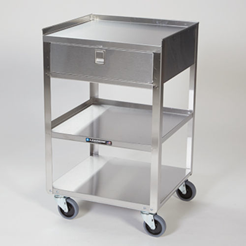 Carro para transporte - 11876 - Health Care Logistics - de acero inoxidable / 3 estantes
