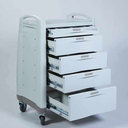 Carro para transporte - Avalo® - Health Care Logistics - para cuidados / de plástico / con cajón