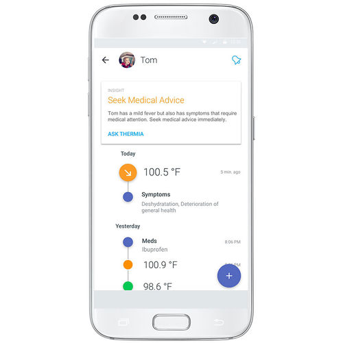 Aplicación para iOS de monitorización - Thermo app - Withings - de tratamiento / con sistema de seguimiento / médica