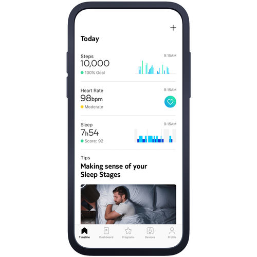 Aplicación para iOS médica - Health Mate - Withings - de telemonitorización del estado de salud / de gestión