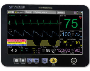 Monitor de paciente para IRM - 3885T  - IRADIMED CORPORATION - portátil / de noche / ECG