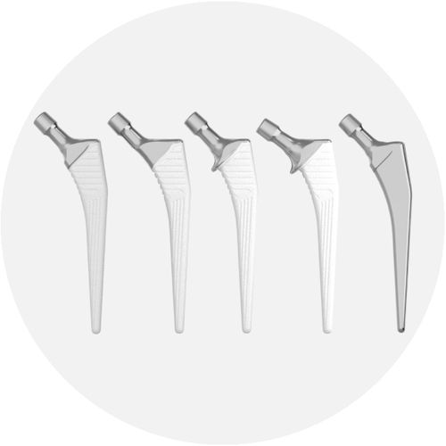 Vástago femoral cementado o no cementado - EUROSTEM - EUROS