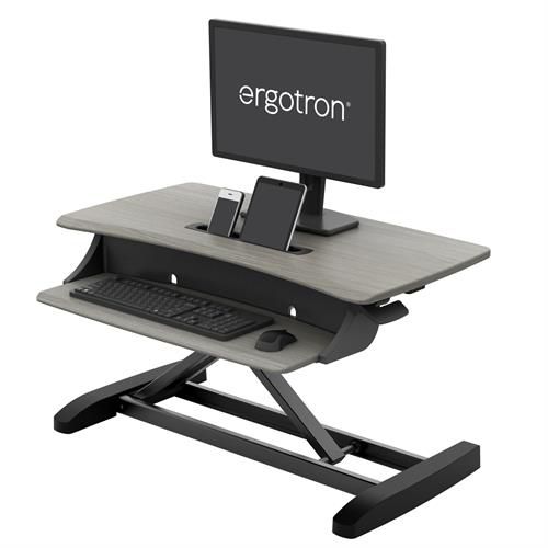 Escritorio rectangular - WorkFit-Z Mini - Anthro Corporation - de altura regulable / de pared