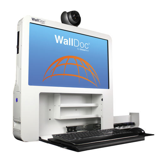 Estación de trabajo informática de telemedicina - WallDoc® - GlobalMed - de pared