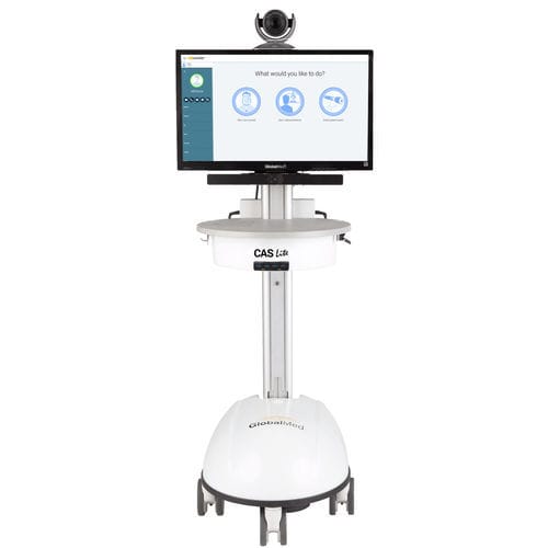 Carro de telemedicina seguro - CAS Lite™ - GlobalMed - con grabación de vídeo