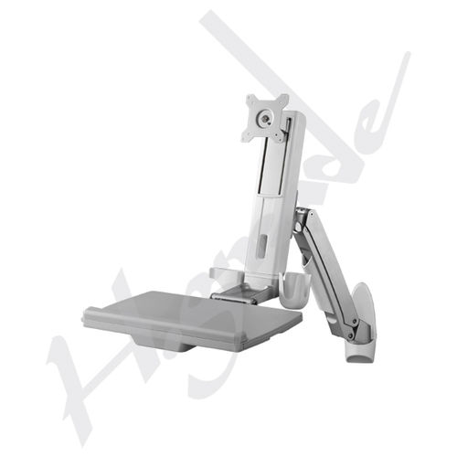 Estación de trabajo informática médica - ORW series - Highgrade Tech. Co., Ltd. - de altura regulable / de pared