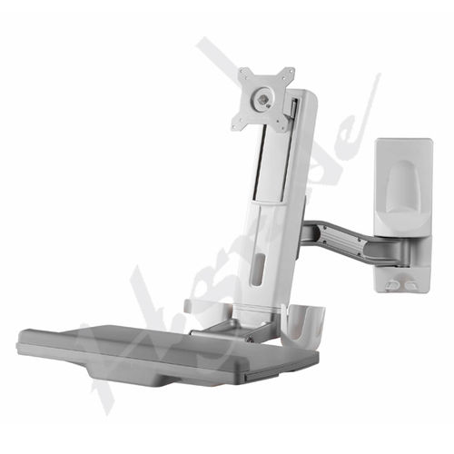 Estación de trabajo informática médica - OEW series - Highgrade Tech. Co., Ltd. - de altura regulable / de pared