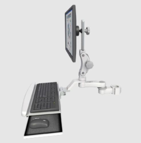 Brazo de soporte articulado - Ultra 550 - ICWUSA - para monitor / médico / montado en barra