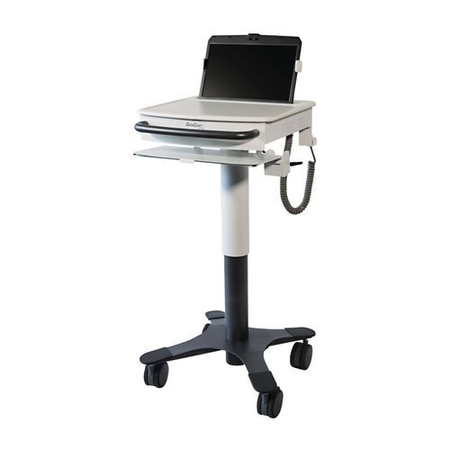 Carro informático médico - DCT-1B3 - Lund Industries - para ordenador portátil / seguro / de altura variable