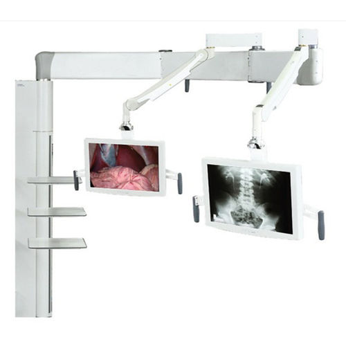 Brazo de soporte articulado - NuBoom U series  - Richardson Electronics - Healthcare - para monitor / para cirugía / de suelo
