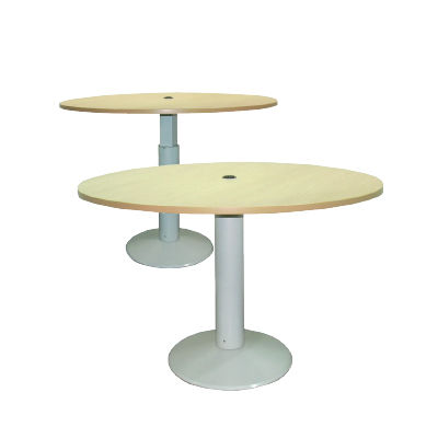 Mesa de comedor - LACHAUX - AHF - ATELIERS DU HAUT FOREZ - redonda / de altura regulable