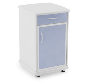 Mesa de cabecera con ruedas - CFRIGO - AHF - ATELIERS DU HAUT FOREZ - con compartimento refrigerador