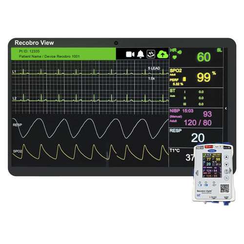 Monitor de paciente portátil - RecobroView  - Clarity Medical - compacto / ECG / TEMP