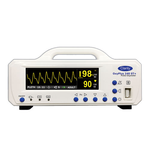 Pulsioxímetro de mesa - OxyPlus-240ST+ - Clarity Medical - médico / alimentado por batería / con sensor separado