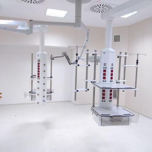 Brazo de distribución para quirófano - AKAY - Koncare medical Technologie - de techo / para cuidados intensivos / modular