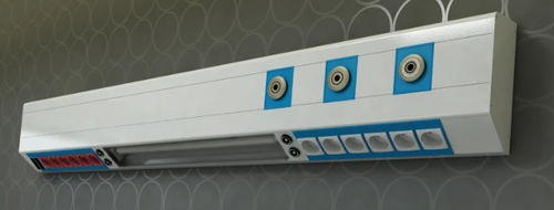 Unidad médica de cabecera de pared - ELİF-2 - Koncare medical Technologie - horizontal / modular / para habitación de pacientes