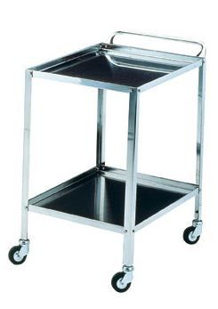 Carro para medicamentos - galeno_1261 - COREMEC GALENO srl - multifunción / de acero inoxidable / 2 bandejas