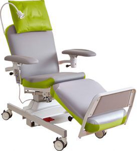 Sillón para tratamiento eléctrico - UNIVERSALLINE2 - Bionic Medizintechnik - de 3 secciones / de altura variable