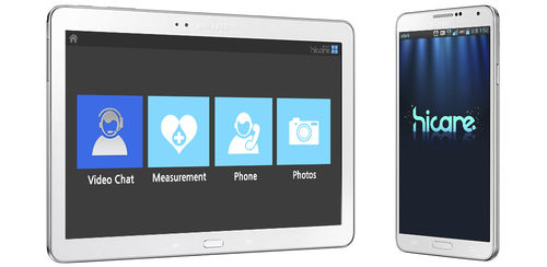 Aplicación para iOS de telemonitorización de los signos vitales - Hicare Smart - Hicare - de monitorización / de telesalud / médica