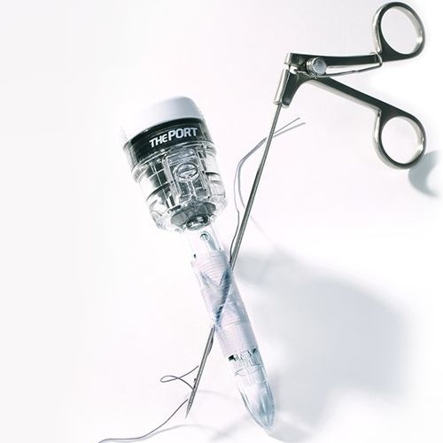 Trocar laparoscópico - TP series - SurgiCore - con puerto insuflación / con vaina / desechable