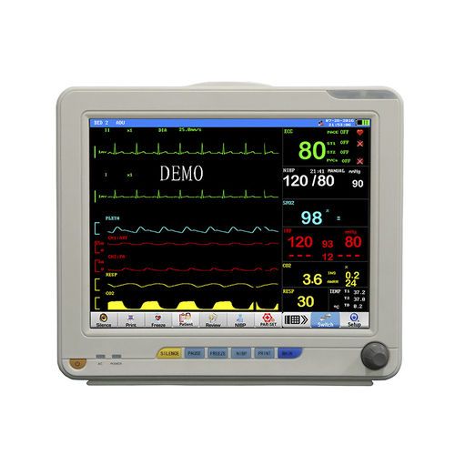 Monitor de paciente de mesa - JR2000E - SHANXI JERRY MEDICAL - ECG / de frecuencia respiratoria / TEMP