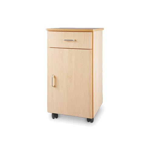 Mesa de cabecera con ruedas - 10.ME.1807 - JMS Healthcare Furniture - con armario / con cajones