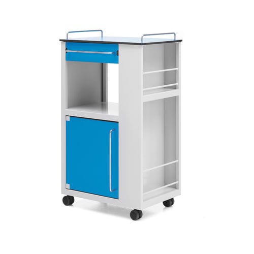 Mesa de cabecera con ruedas - 10.ME.1814 - JMS Healthcare Furniture - con armario / con cajones