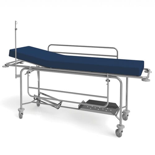 Carro camilla de transporte - 10.MA.1725 - JMS Healthcare Furniture - manual / con respaldo regulable / de 2 secciones