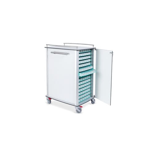 Carro médico - 10.CR.1595 - JMS Healthcare Furniture - de medicamentos / para transporte / con 1 puerta