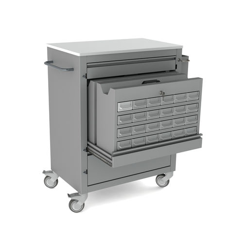 Carro médico - 10.CR.1586 - JMS Healthcare Furniture - para medicamentos / de almacenamiento / de metal