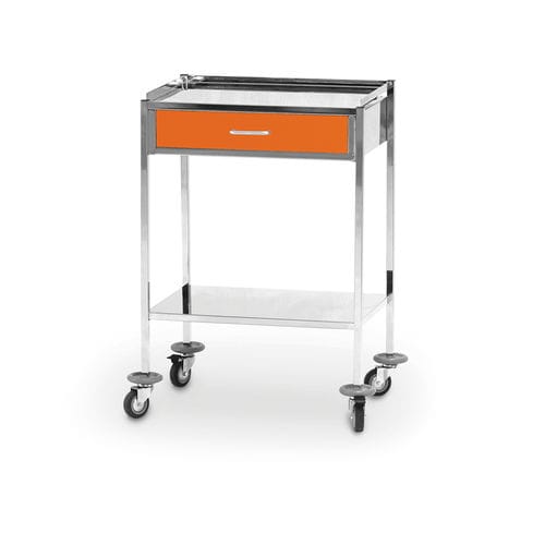 Carro médico - 10.MC.7108 - JMS Healthcare Furniture - para instrumental / auxiliar / de acero inoxidable