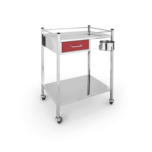Carro médico - 10.ME.1850 - JMS Healthcare Furniture - de uso general / para apósitos / con cajón