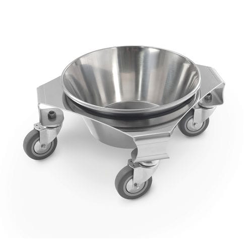 Portacuencos con ruedas - 10.AD.1456 - JMS Healthcare Furniture - de acero inoxidable