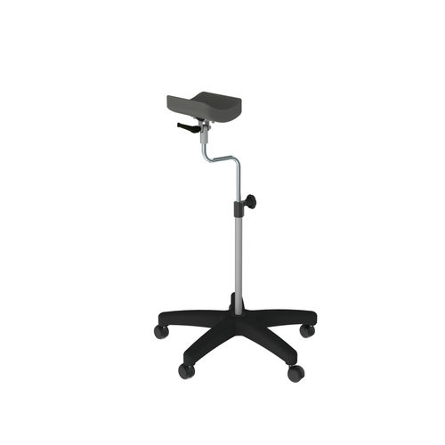 Reposabrazos para extracción de sangre - 10.AD.1465 - JMS Healthcare Furniture - para centro de transfusión sanguínea / con ruedas / de acero inoxidable