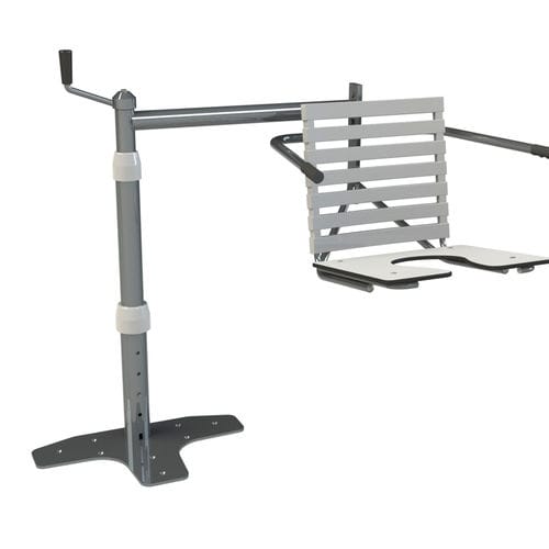 Asiento de ducha con reposabrazos - 10.CD.1305 - JMS Healthcare Furniture - con apertura higiénica / con respaldo / suspendido