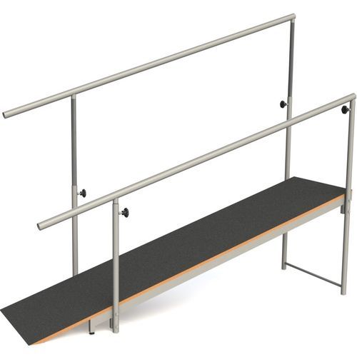 Barras paralelas de rehabilitación de altura regulable - 10.FI.5003 - JMS Healthcare Furniture - de base fija