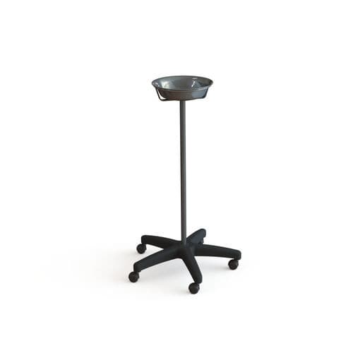 Portacuencos con ruedas - 10.AD.1451 - JMS Healthcare Furniture - de acero inoxidable