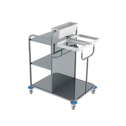 Carro médico - 10.E.0489 - JMS Healthcare Furniture - de uso general / para transporte / de acero inoxidable