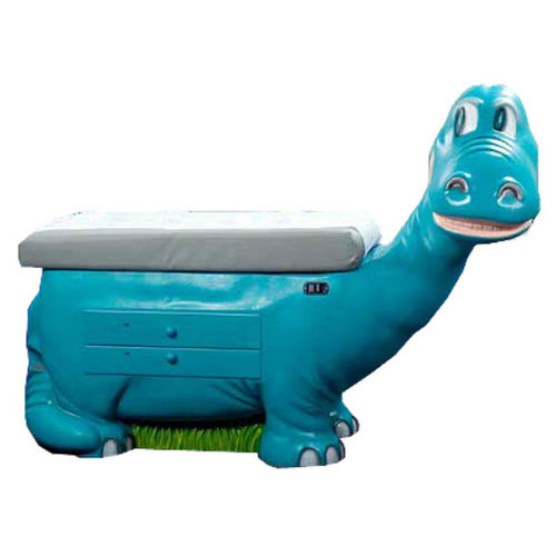 Camilla de exploración pediátrica - Zoopal Dinosaur  - PediaPals - manual / de altura fija / con espacio de almacenamiento