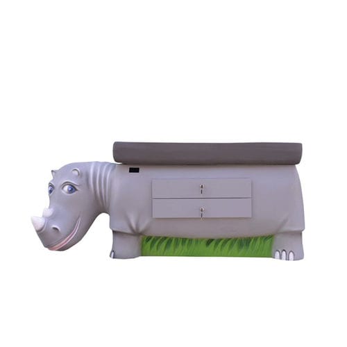 Camilla de exploración pediátrica - Rhino - PediaPals - manual / con espacio de almacenamiento / de 2 secciones