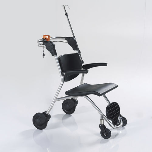 Silla de traslado de pacientes con ruedas - 6WHL05  - PediaPals - plegable / ergonómica / apilable
