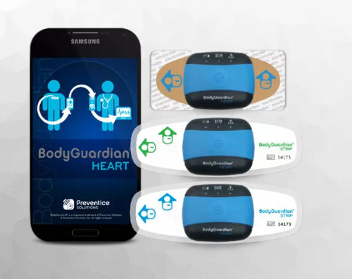 Monitor de paciente ponible - BodyGuardian™  Heart - Preventice - ECG / de frecuencia cardíaca / para la presión arterial