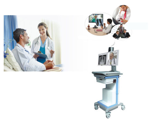 Estación de trabajo informática médica - NT100 - Newtech - para ecocardiografía / móvil / modular
