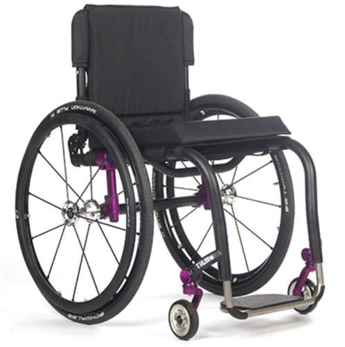 Silla de ruedas activa - AERO Z - TiLite - de exterior / de altura regulable / con reposapiernas