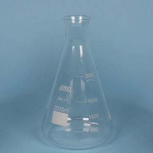 Matraz de laboratorio - CDB018 - Auxilab S.L. - de vidrio / graduado / Erlenmeyer