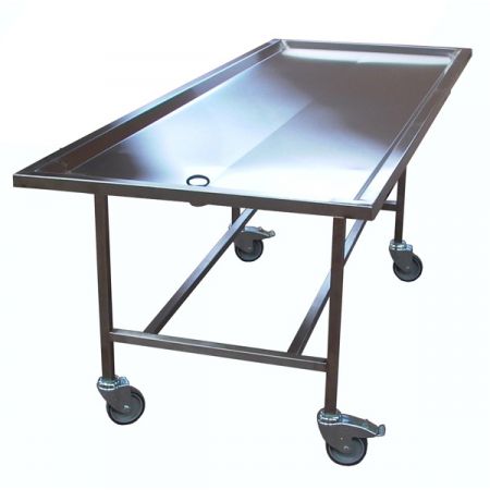 Mesa de autopsia - CHARPFXC - Elcya - de lavado de cadáveres / rectangular / móvil